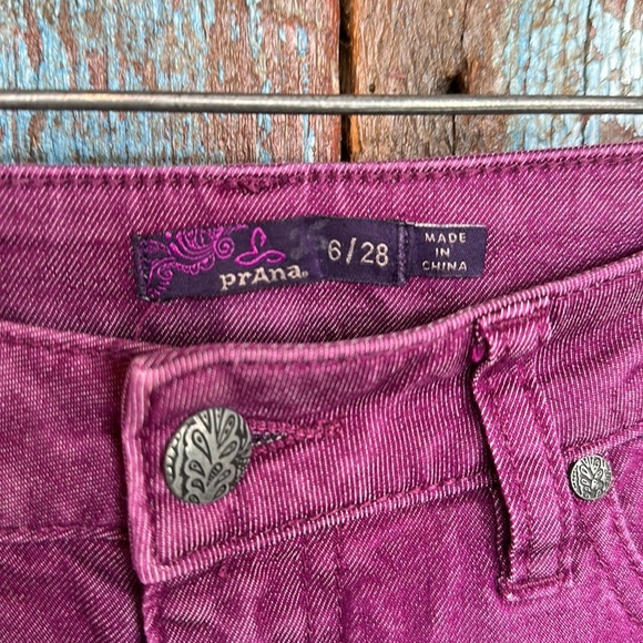 Prana Kara Slim Fit Purple Stretch Jean Size 6 - Picture 3 of 5